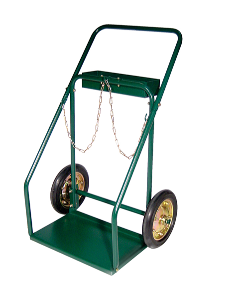 Dual Cylinder Cart with Tray for Large Cylinders