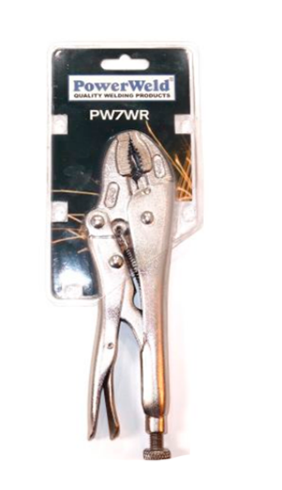 7" Locking Pliers with Curve Jaw Cutters